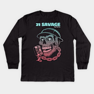 21 SAVAGE Kids Long Sleeve T-Shirt